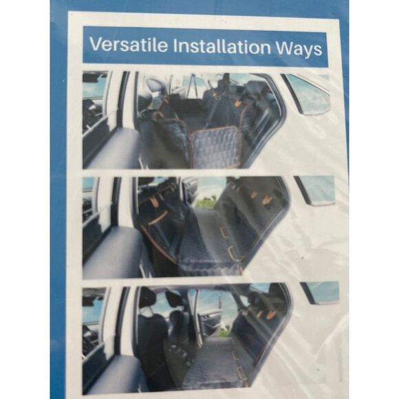 Luxury Black Car Seat Cover For Pets Waterproof & Nonslip - Picture 7 of 7